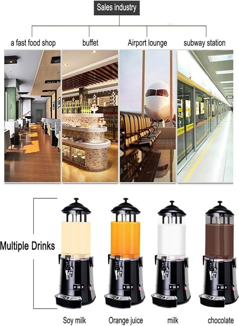 KitchTron Commercial Chocolate Melter Machine 5L | Hot Chocolate Machine with Digital Temperature Control 30°C–90°C | LED Display Stainless Steel Chocolate Dispenser | Warmer for Coffee, Milk & Tea - Image 4